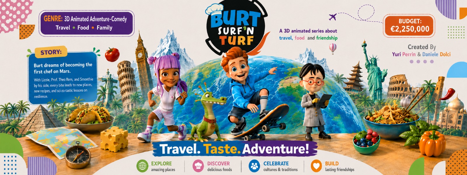 Burt Surf'n Turf banner artwork